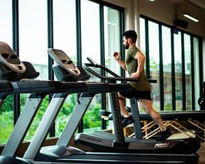 man on treadmill