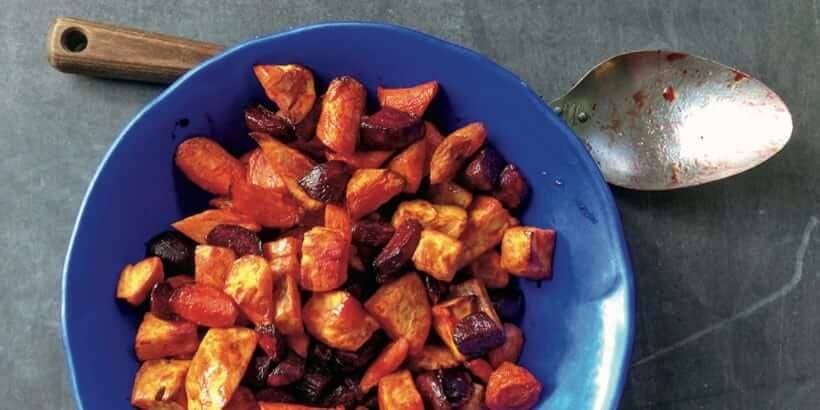 roasted root veggies w pomegranate glaze_FruitForagers roasted root veggies