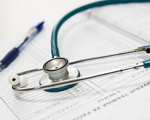 stethoscope on paper