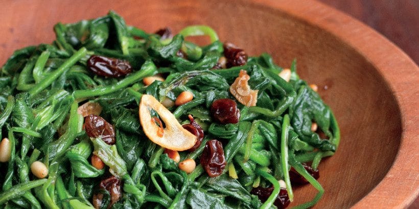 GarlicyGreens_Bannersnack-High-Quality Greens with Garlic and Chili