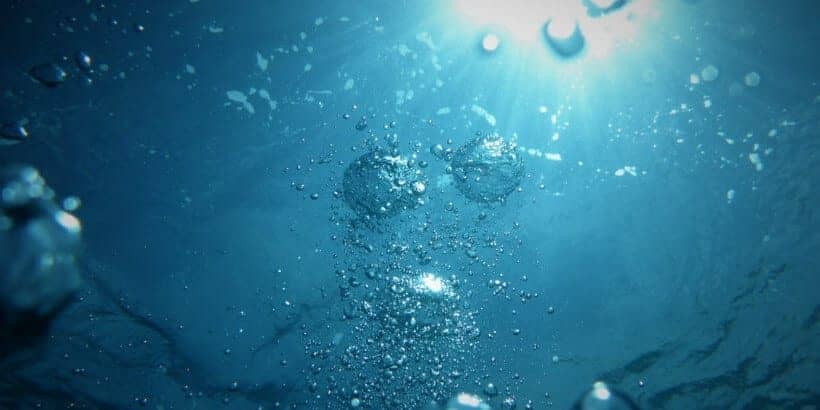 cancer water banner water with bubbles