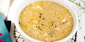 A bowl of egg soup