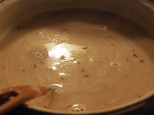skimming while making stocks