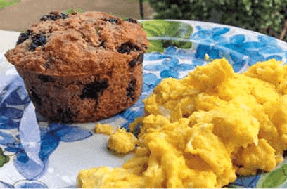 multi-grain milti-berry muffins