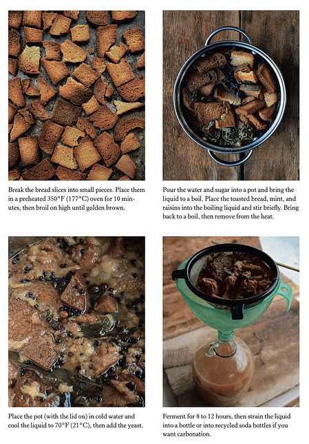 steps to make bread kvass