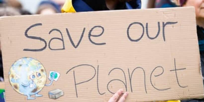 bannersnack_midcourse_climate change banner save our planet carboard sign