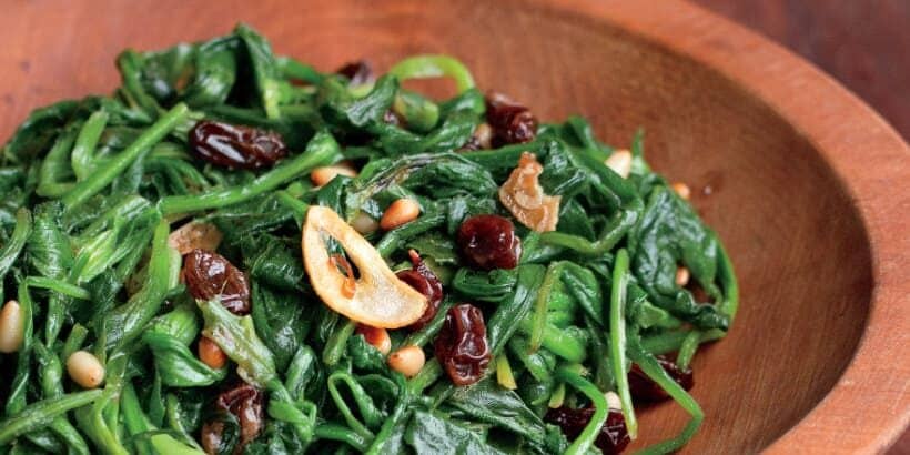GarlicyGreens_Bannersnack-High-Quality Greens with Garlic and Chili
