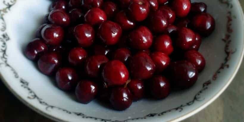 cherries_bannersnack Summer Cherry Cornmeal Cobbler