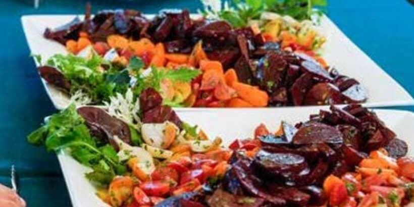 oaecc_rainbowbeetsbanner rainbow beet and carrot salad with garden herbs