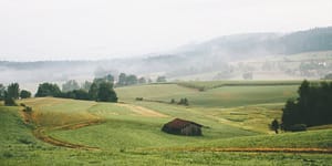 farmland with structure in ground