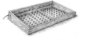 cold frame with sprinkler system