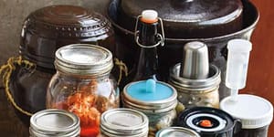 jars of fermenting food